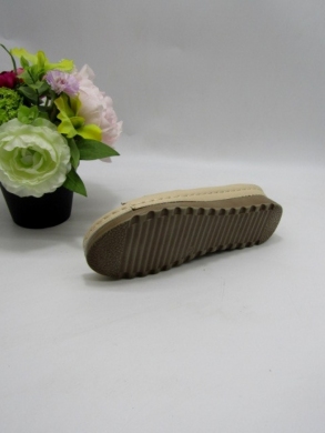 Sandały damskie na płaskim (36-41) 7AA231 BEIGE/GOLD