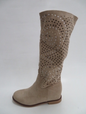 Kozaki damskie letnie (36-41) ST56 BEIGE
