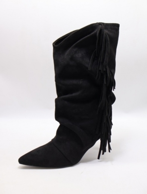 Kozaki damskie na szpilce (36-41) CLS581 BLACK