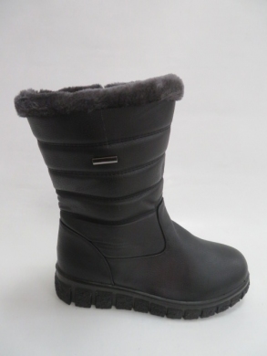 Kozaki damskie ocieplane na płaskim (36-41) J25-3 BLACK