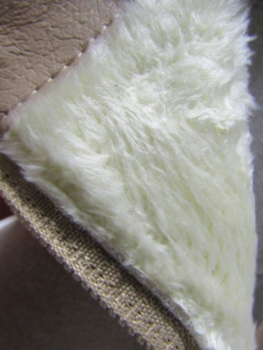 Botki damskie ocieplane na obcasie (36-41) SA3116-12 BEIGE
