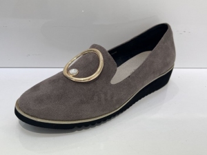 Półbuty damskie na koturnie (36-41) GD-FL668A TAUPE
