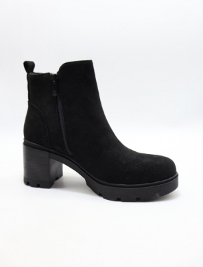 Botki damskie ocieplane na obcasie (36-41) T299 BLACK