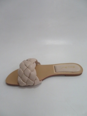 Klapki damskie na płaskim (36-41) JZ172 BEIGE