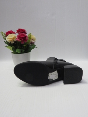 Botki damskie ocieplane na obcasie (36-41) X-6632-2A-1 BLACK