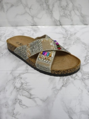 Klapki damskie na płaskim (36-41) CK256 BEIGE