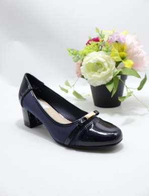 Czółenki damskie na obcasie (36-41) 0-665 BLUE