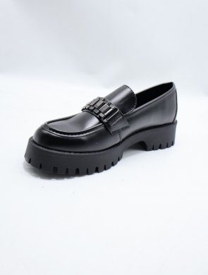 Mokasyny damskie na płaskim (36-41) 101 BLACK