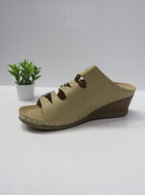 Klapki damskie na koturnie (36-41) HC-2014 BEIGE