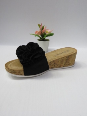 Klapki damskie na koturnie (36-41) CK255 BLACK