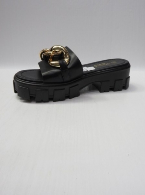 Klapki damskie na koturnie (36-41) 0615 BLACK