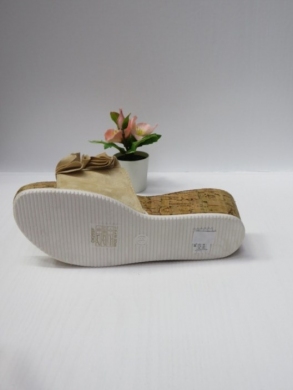 Klapki damskie na koturnie (36-41) CK255 BEIGE