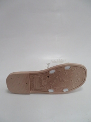 Klapki damskie na płaskim (36-41) LS118 WHITE