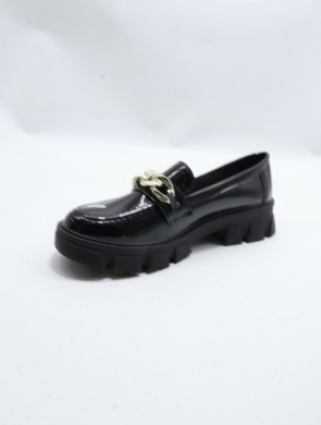 Mokasyny damskie na płaskim (36-41) 999-1 BLACK