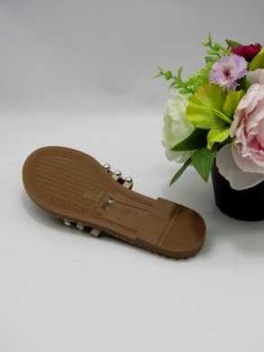 Klapki damskie na płaskim (36-41) DM150 BEIGE