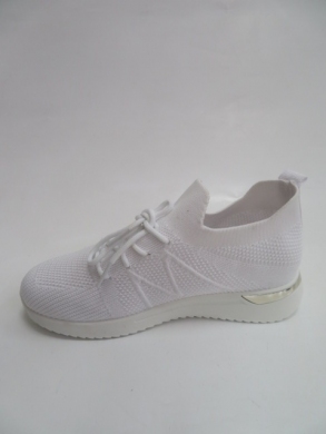 Buty sportowe damskie na płaskim (36-41) 9033-SP WHITE