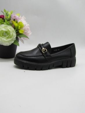 Mokasyny damskie na płaskim (36-41) 0-629 BLACK