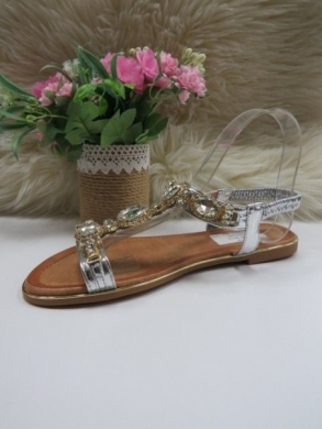 Sandały damskie na płaskim (36-41) SF-81 SILVER
