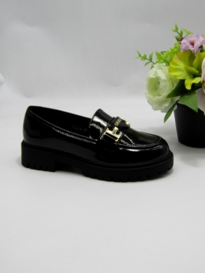 Mokasyny damskie na płaskim (36-41) SA335-3 BLACK