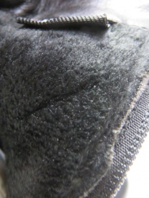 Botki damskie ocieplane na obcasie (36-41) 0-514 BLACK