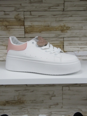 Buty sportowe damskie na koturnie (36-41) LY097 PINK