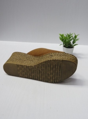 Klapki damskie na koturnie (36-41) 4014 BROWN