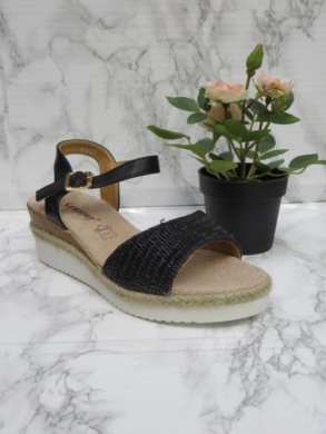 Sandały damskie na koturnie (36-41) JH287 BLACK
