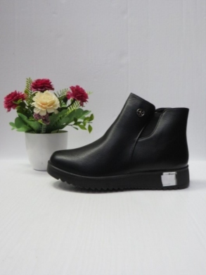 Botki damskie ocieplane na płaskim (36-41) X57-5 BLACK
