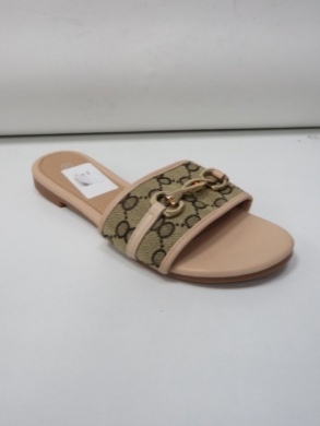 Klapki damskie na płaskim (36-41) 0-84 BEIGE