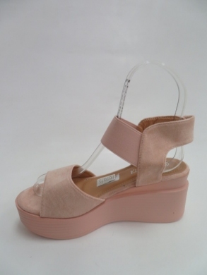 Sandały damskie na koturnie (36-41) 9011 LPINK