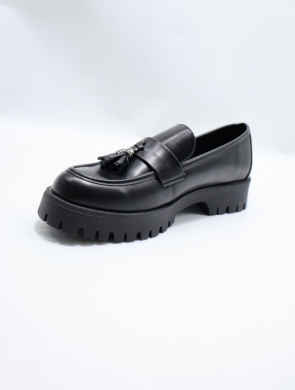 Mokasyny damskie na płaskim (36-41) 100 BLACK