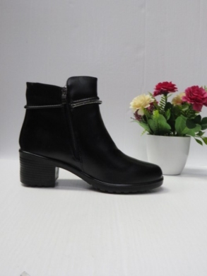 Botki damskie ocieplane na obcasie (36-43) 7608-1