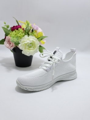 Buty sportowe damskie na płaskim (36-41) ADQ115-2 WHITE