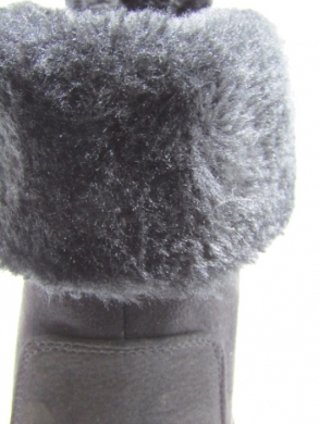 Botki damskie ocieplane na obcasie (36-41) A328 BLACK
