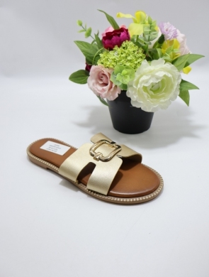 Klapki damskie na płaskim (36-41) GH5164 GOLD