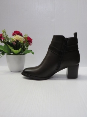 Botki damskie ocieplane na obcasie (36-41) 1357 DBROWN