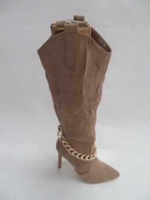 Kozaki damskie jesienne na szpilce (36-41) 2640 KHAKI