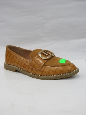 Mokasyny damskie na płaskim (36-41) 8036 CAMEL