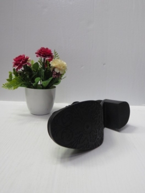 Botki damskie ocieplane na obcasie (36-41) 012SU BLACK