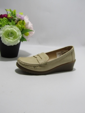 Mokasyny damskie na koturnie (36-41) QQ-8 APRICOT