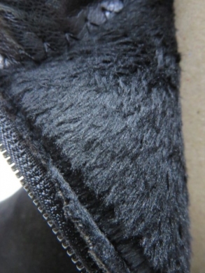 Botki damskie ocieplane na obcasie (36-41) 012SU BLACK