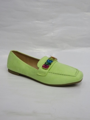 Mokasyny damskie na płaskim (36-41) 7972 GREEN