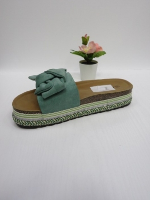 Klapki damskie na koturnie (36-41) FB242 GREEN