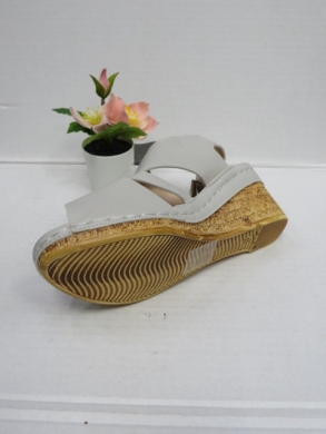 Sandały damskie na koturnie (36-41) C9907-3 GREY