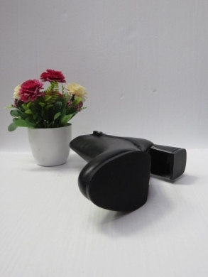 Botki damskie ocieplane na obcasie (36-41) 785-1 BLACK