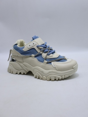 Buty sportowe damskie na płaskim (36-41) XLL-23185 BEIGER