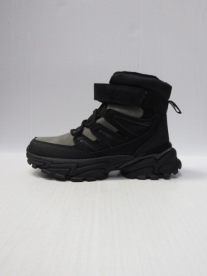 Botki chłopięce ocieplane (32-37) HC387 GREY/BLACK