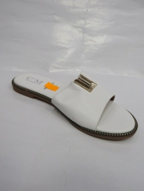 Klapki damskie na płaskim (36-41) 5107 WHITE