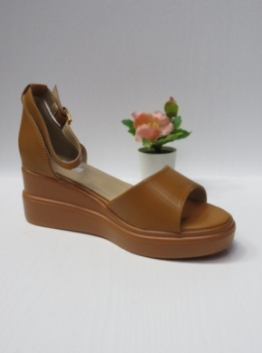Sandały damskie na koturnie (36-41) B-9062 CAMEL