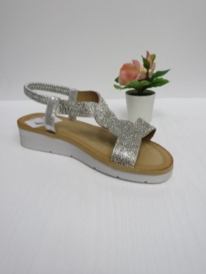 Sandały damskie na koturnie (36-41) 0-916 SILVER